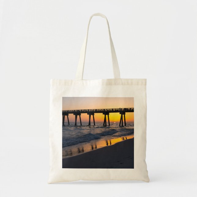 Golden Panama City Beach Sunset Reflection Bag (Front)