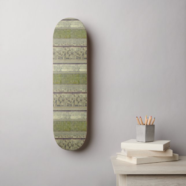 Golden Panes   Skateboard (Wall Art)