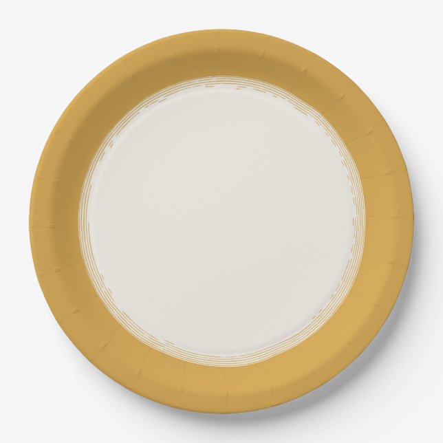 Golden Paper Plate (Front)