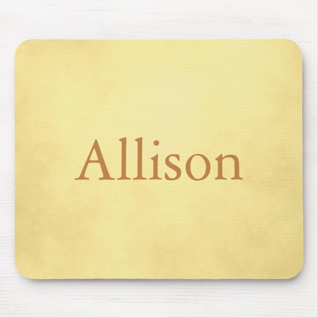 Golden parchment mouse pad (Front)