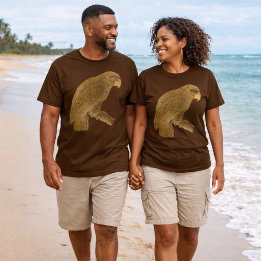 Golden Parrot Lovely Design T-Shirt