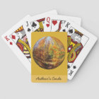 Golden Path in a Mid-Autumn Forest Globe Design