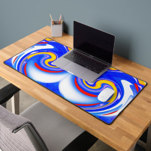 Golden paths art desk mat