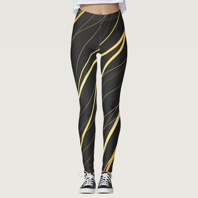 Golden Pattern 1 Leggings (Front)