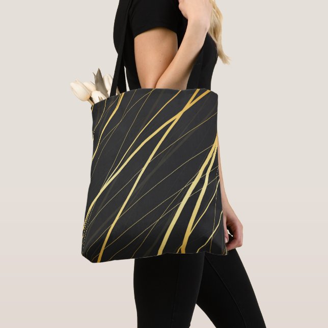 Golden Pattern 1 Tote Bag (Close Up)