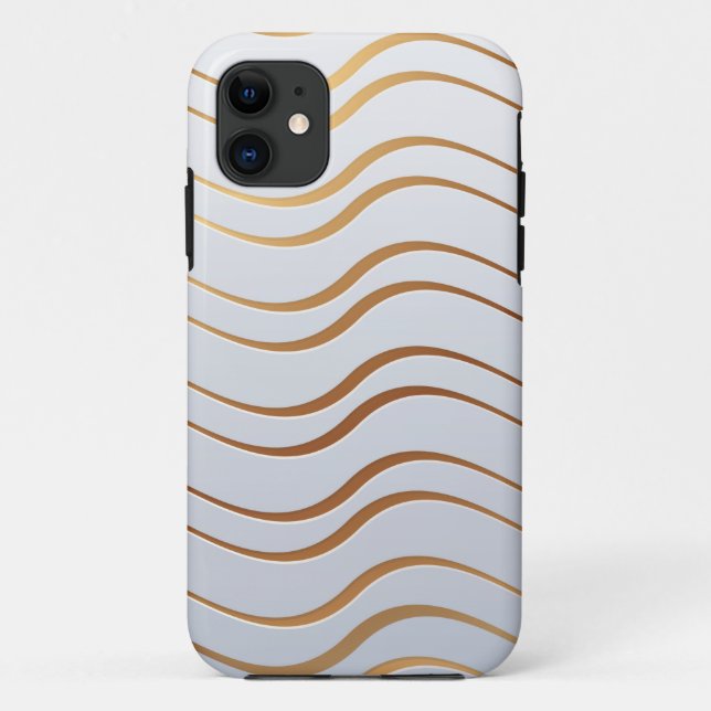 Golden Pattern 3 Case-Mate iPhone Case (Back)