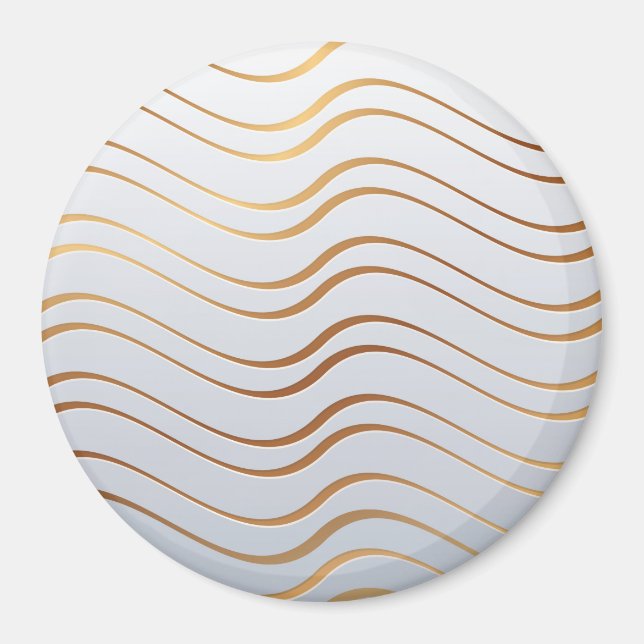 Golden Pattern 3 Magnet (Front)