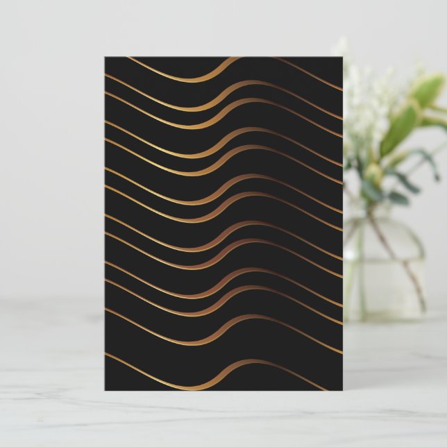 Golden Pattern 4 Card (Standing Front)