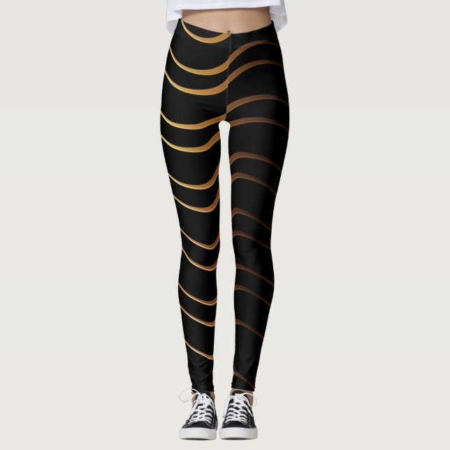 Golden Pattern 4 Leggings (Front)