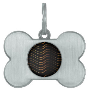 Golden Pattern 4 Pet ID Tag