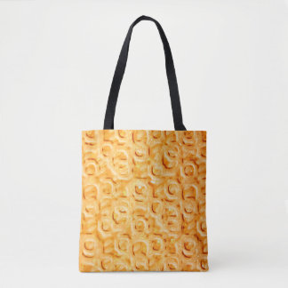 Golden pattern tote bag
