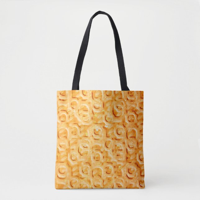 Golden pattern tote bag (Front)