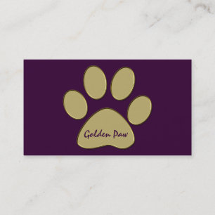 golden paw business card