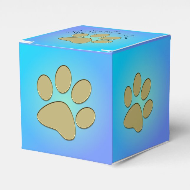 golden paw - favour box (Front Side)