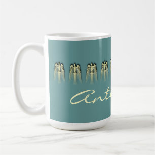 Golden Peace Doves Personalized Mug
