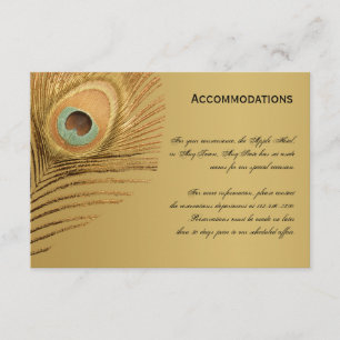Golden Peacock Accomodations Card