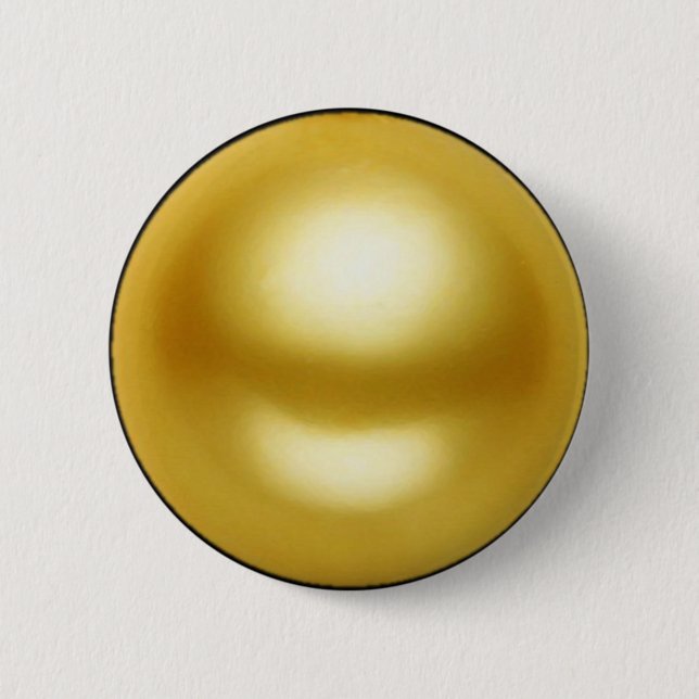 Golden Pearl 2 Inch Round Button (Front)