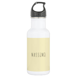 Golden pearl personalized minimalist add own name 532 ml water bottle