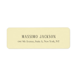 Golden pearl personalized minimalist address name
