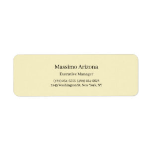 Golden Pearl Plain Professional Modern Minimailst