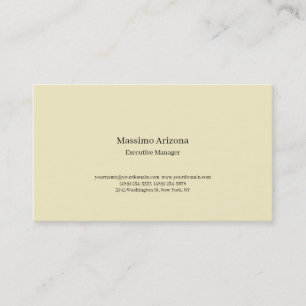 Golden Pearl Plain Professional Modern Minimailst Business Card