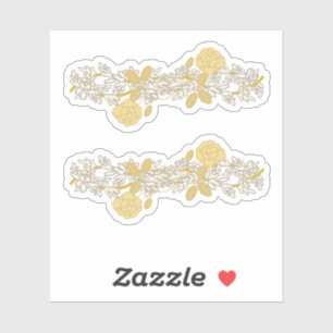 Golden Pearl Roses Garland