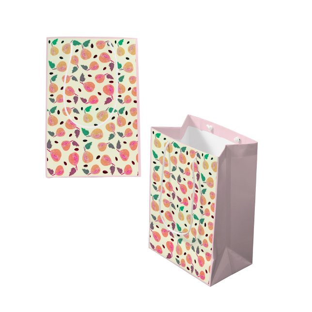 Golden Pears Collection Pink Medium Gift Bag (Creator Uploaded)