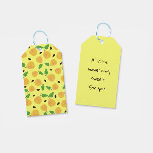 Golden Pears Collection Yellow Bright Gift Tags