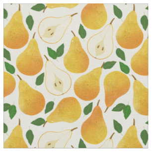 Golden Pears Pattern Fabric