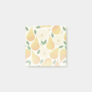 Golden Pears Pattern Post-it Notes