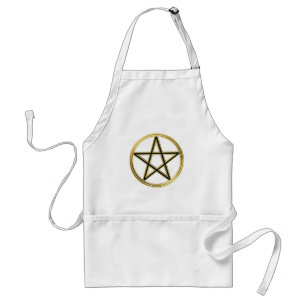 Golden pentagram standard apron