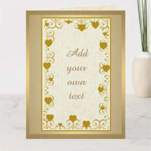 Golden Personalized Greeting Card
