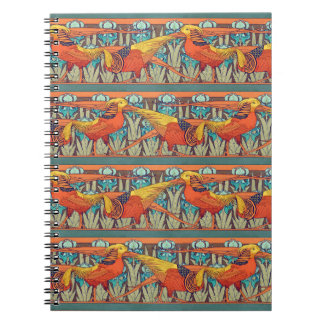 Golden Pheasant Retro Notebook