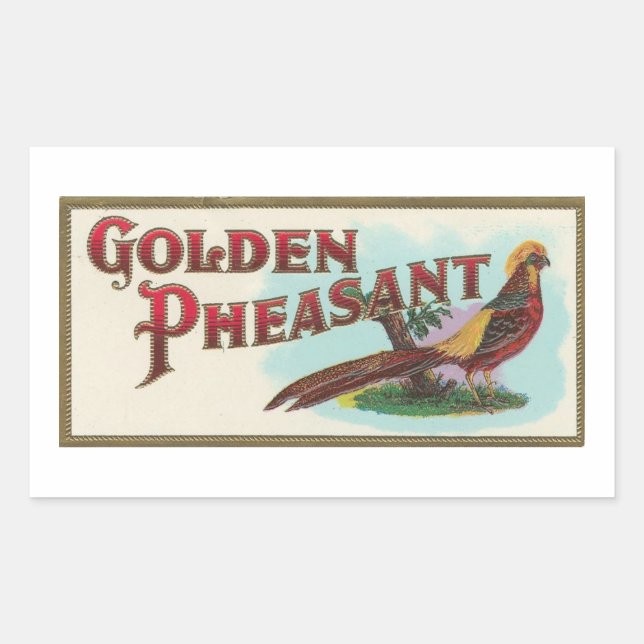 Golden Pheasant Sticker (Front)