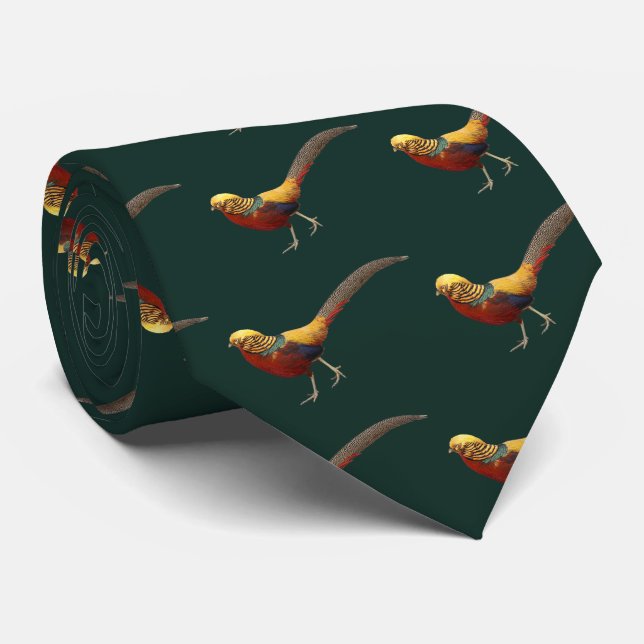 Golden Pheasant Tie (Rolled)