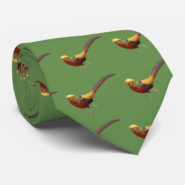 Golden Pheasant Tie (Rolled)