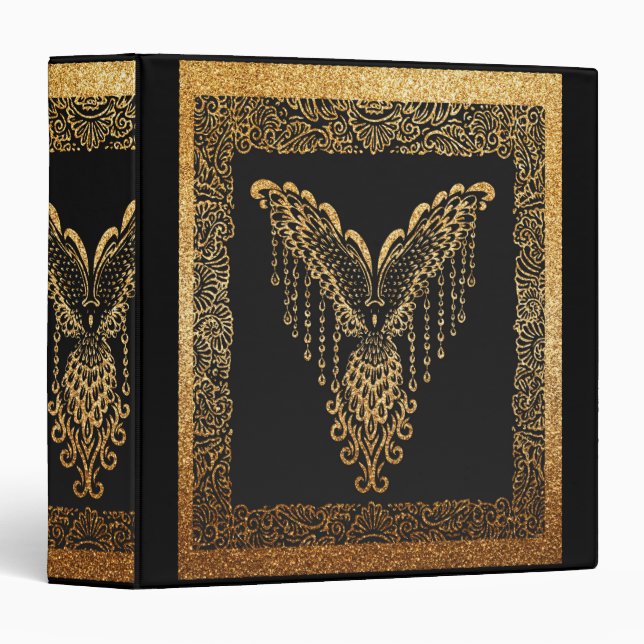 Golden Phoenix Elegance  Binder (Front/Spine)
