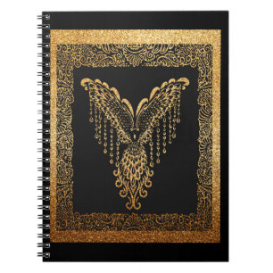 Golden Phoenix Elegance Notebook