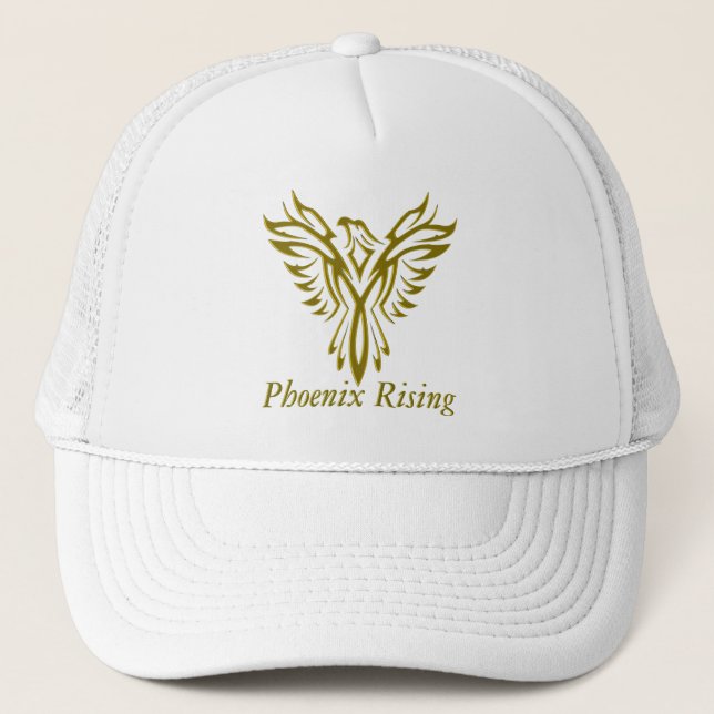 Golden Phoenix Rising meshback hats (Front)