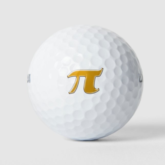 Golden PI Golf Ball (Front)