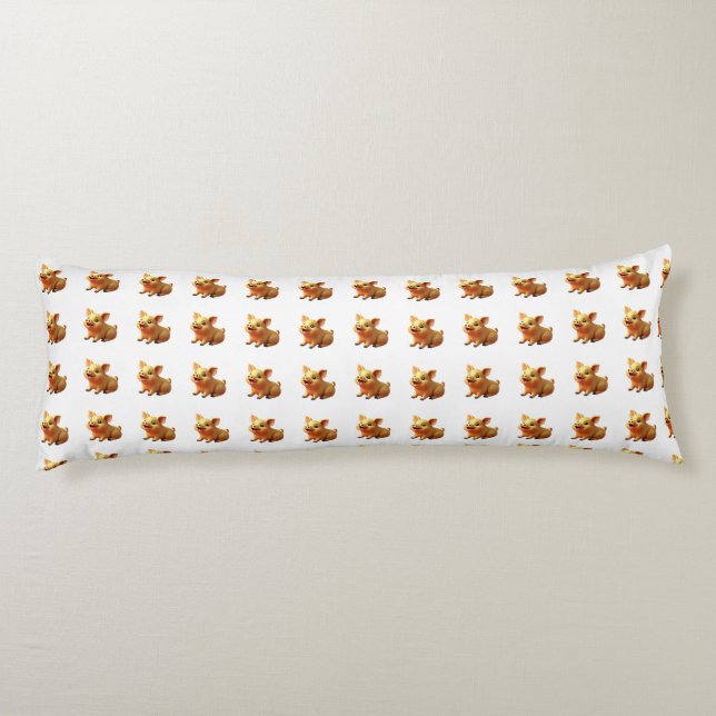 golden pig bodypillows body pillow (Back)