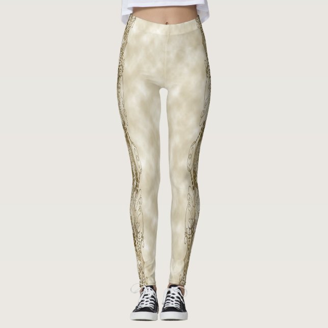 Golden Pillars Leggings (Front)
