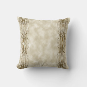 Golden Pillars Throw Pillow
