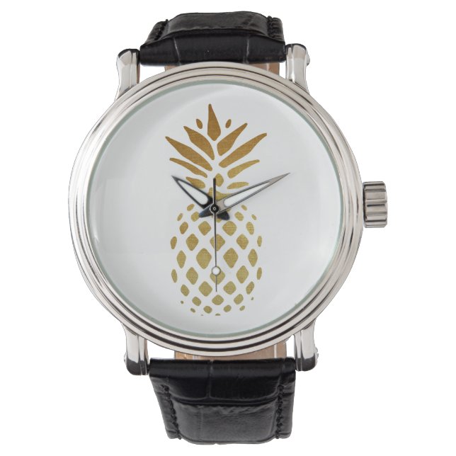 Golden Pineapple, Fruit in Gold Watch (Front)
