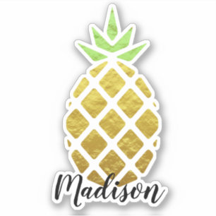 Golden Pineapple   Personalized Custom Cut