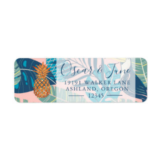 Golden Pineappy Summer Tropical Feuilles Adresse L