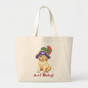 Golden Pirate Large Tote Bag