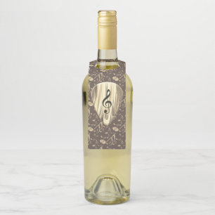 Golden Plectron – Stylish design for music lovers! Bottle Tag