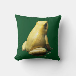 Golden Poison Frog Throw Pillow