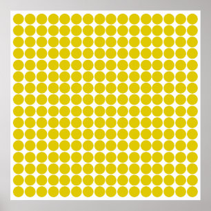 Golden Poppy Safari Dot Poster